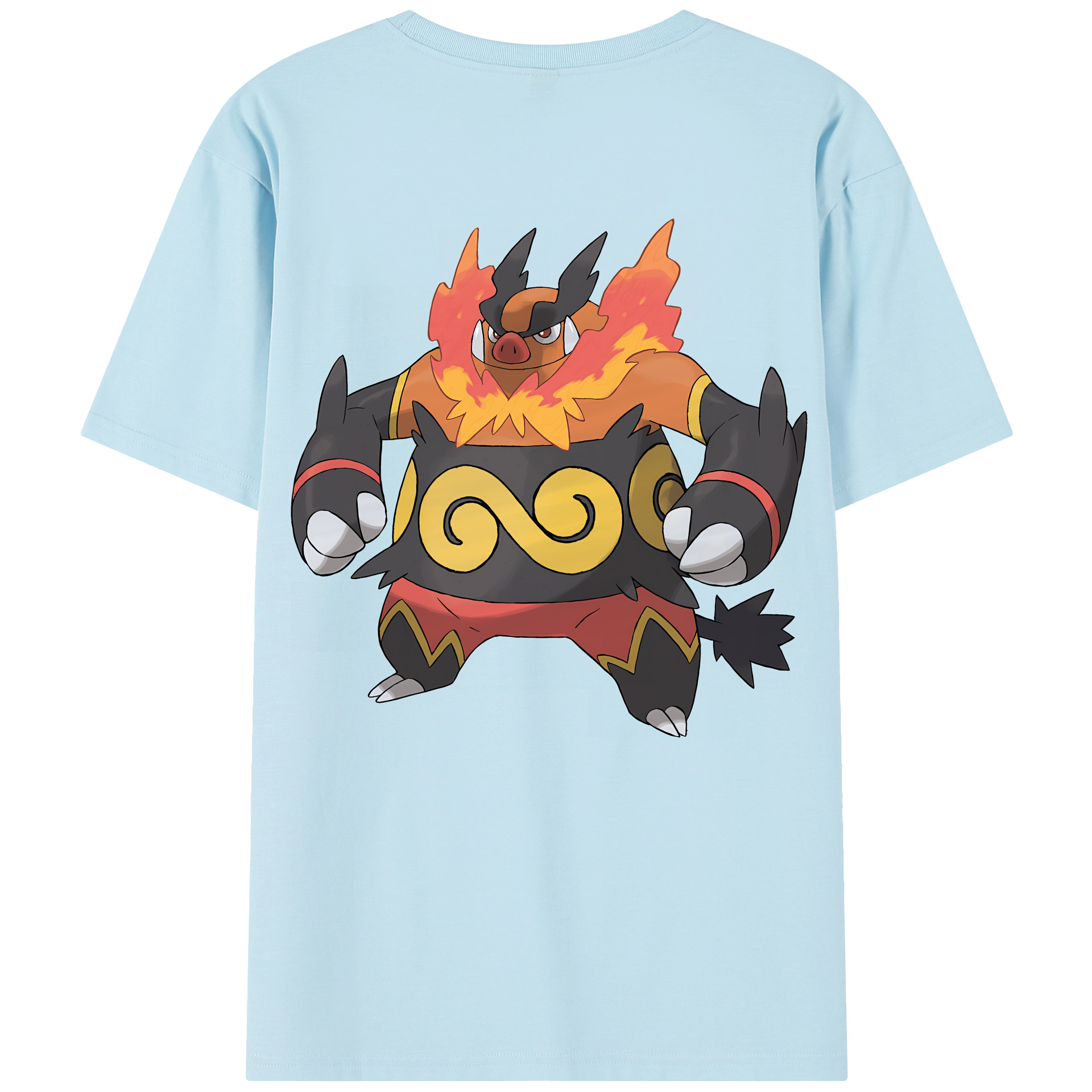 （画像用） ポケットモンスター Pokémon 綿100％半袖Tシャツ（背面プリント）